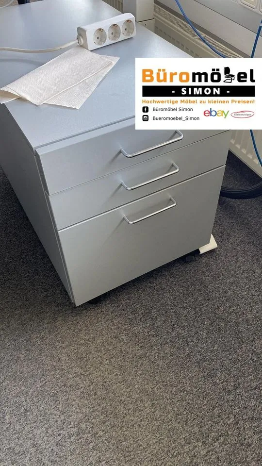 VS Büromöbel Rollcontainer Grau