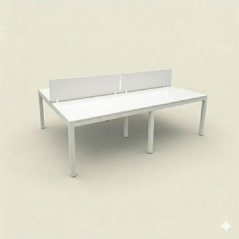 Dynamobel: Bench Desk 4 way 2800 x 1600 with Screens - Refurbished