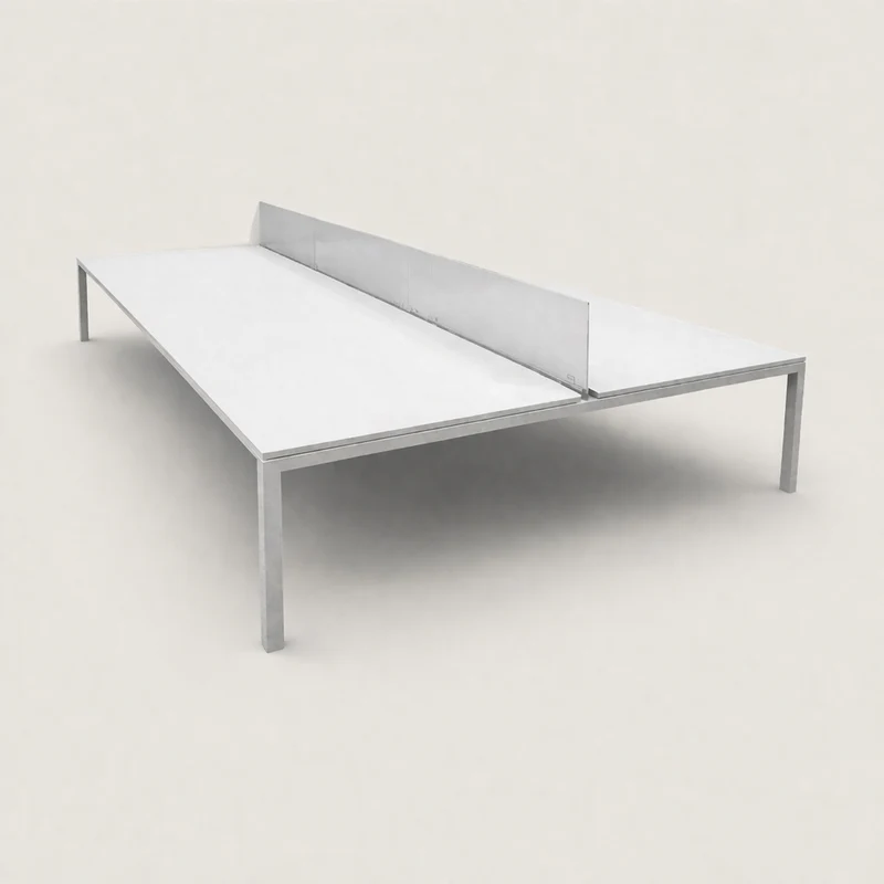 Dynamobel: Bench Desk 4 Way 3200 x 1600 with Screens - Refurbished