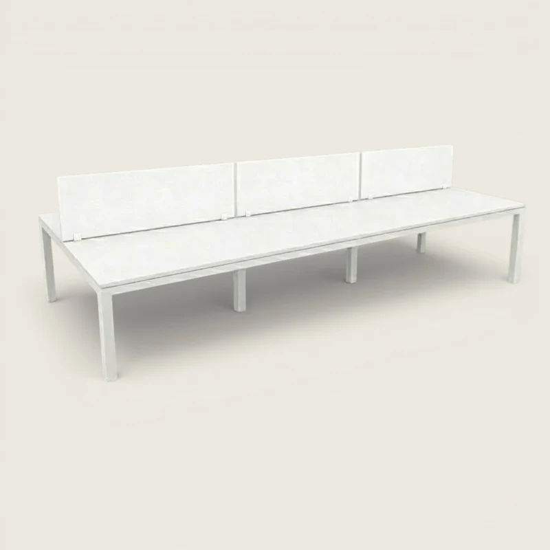 Dynamobel: Bench Desk 6 way 3600 x 1600 with Screens - Refurbished