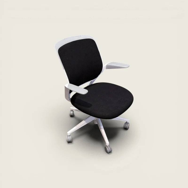 Steelcase: Cobi Task Chair in black with white frame - Refurbished