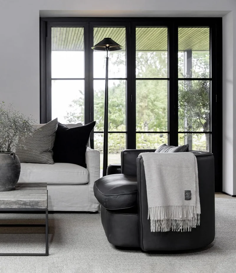Artwood Sessel Leder JOAN anthrazit