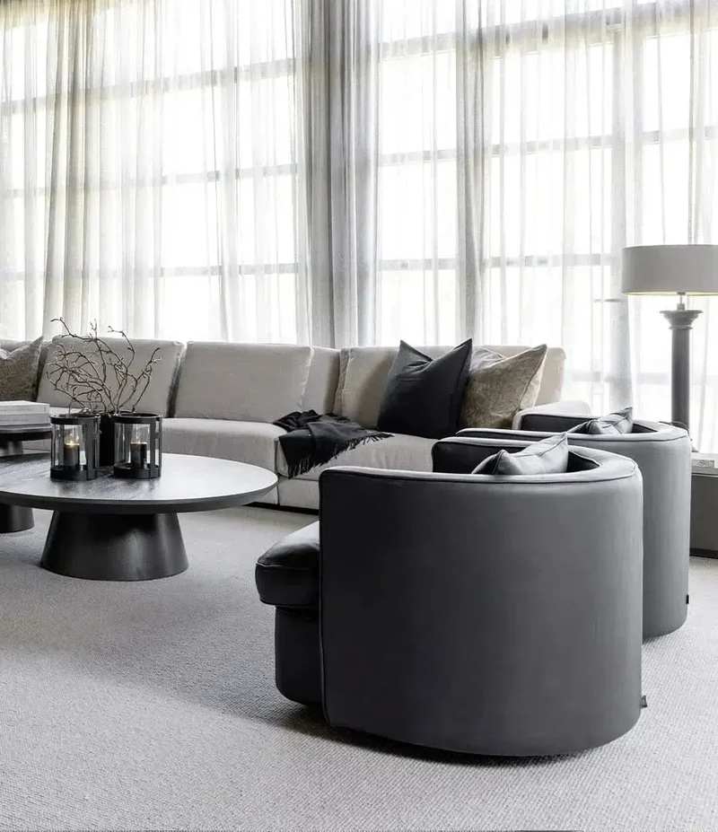 Artwood Sessel Leder JOAN anthrazit