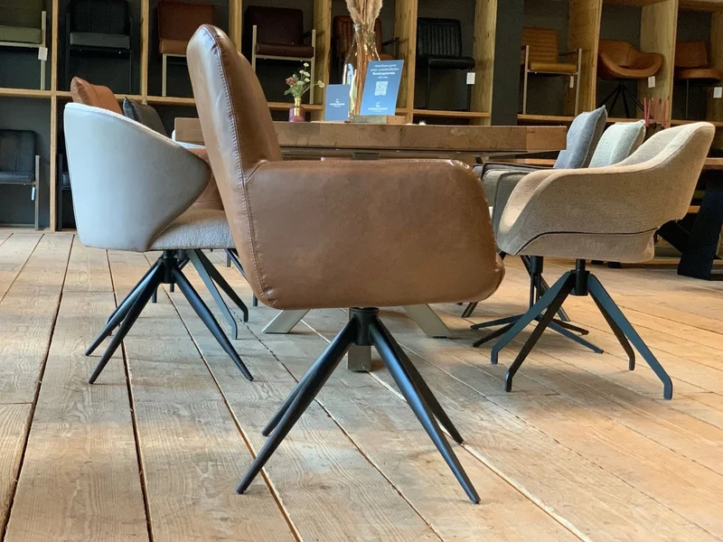 Büffelleder Drehstuhl HR95T