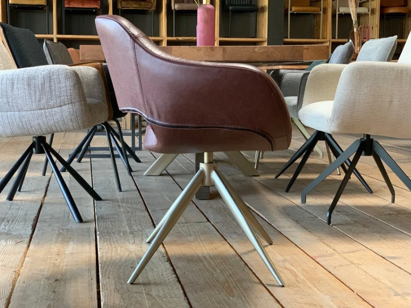 Esszimmerstuhl Leder drehbar 182T