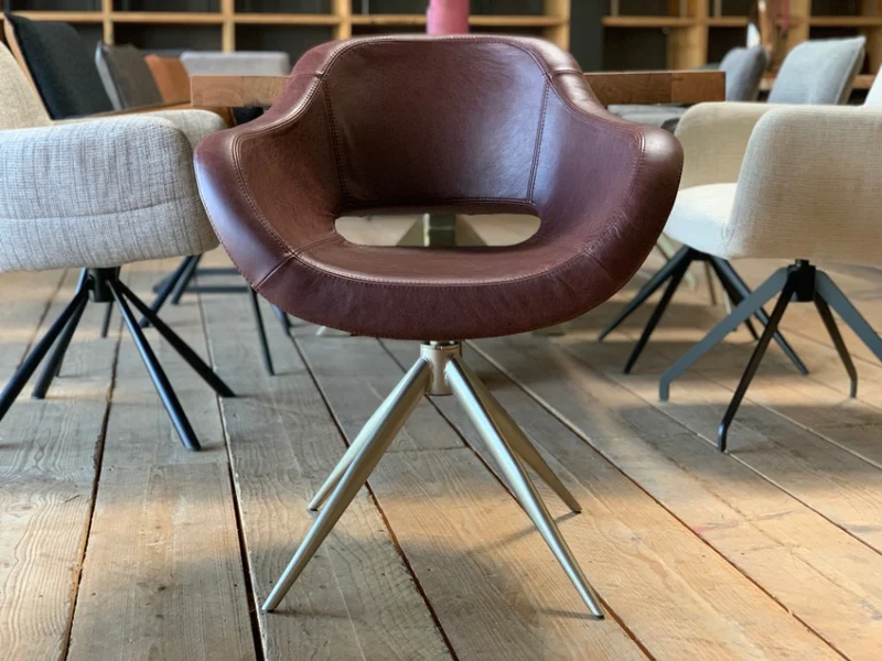 Esszimmerstuhl Leder drehbar 182T