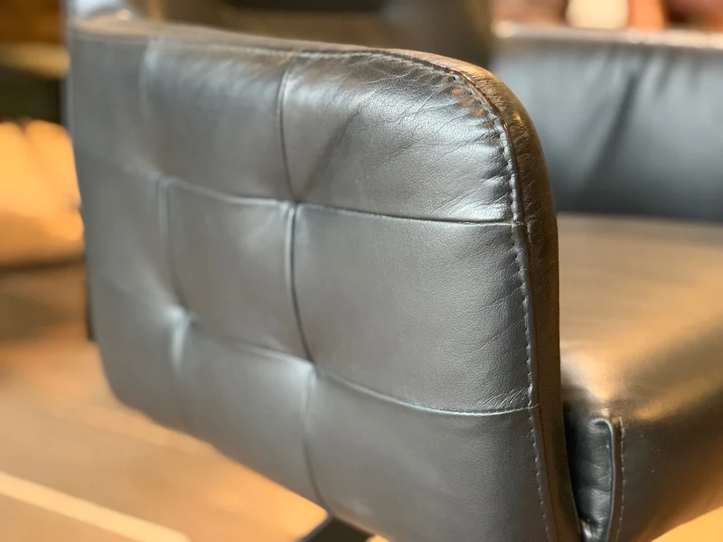 Stuhl Esszimmer Leder drehbar 119DF