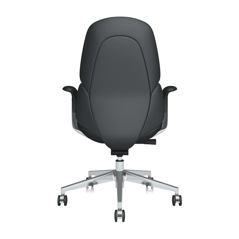 Nyla Mid-Back Lederstuhl mit einfacher Verstellung