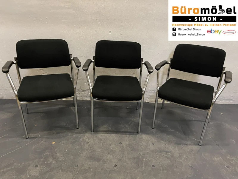 Malscher Sitzmöbel Konferenzstuhl Schwarz