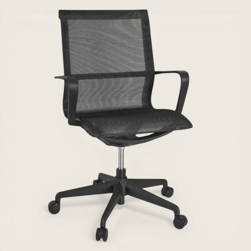 Global: Contour Mesh Back Office Chair in Black - Refurbished