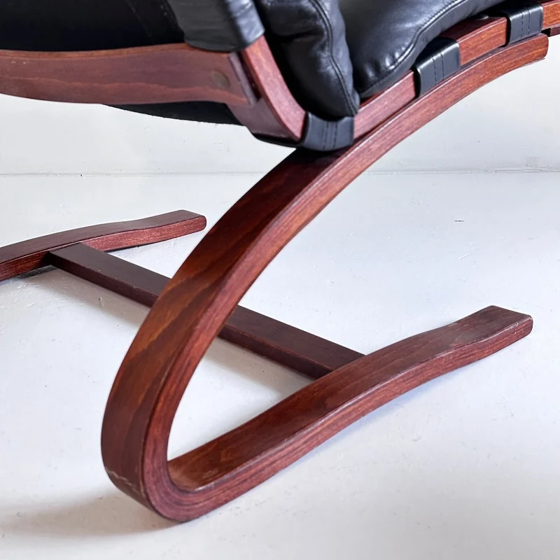 Vintage Sessel mit Ottoman Siesta - Ingmar Relling für Rybo Rykken Co