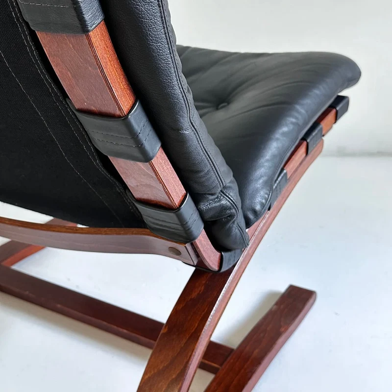 Vintage Sessel mit Ottoman Siesta - Ingmar Relling für Rybo Rykken Co