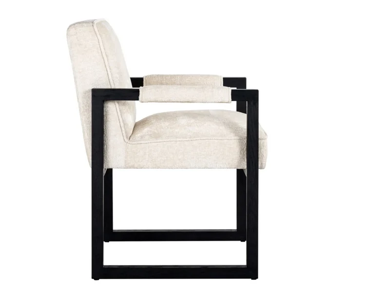 Richmond Interiors Stuhl Beck white chenille
