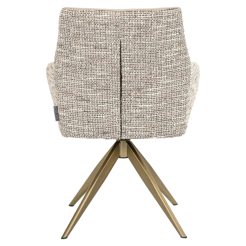 Richmond Interiors Drehstuhl Lisonne be trendy nature / khaki velvet (Be Trendy 01 Nature)