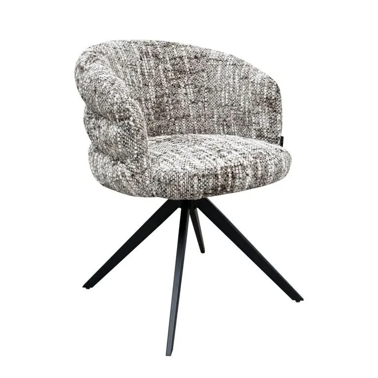 Richmond Interiors Drehsessel Serenity brown omara (Brown omara)