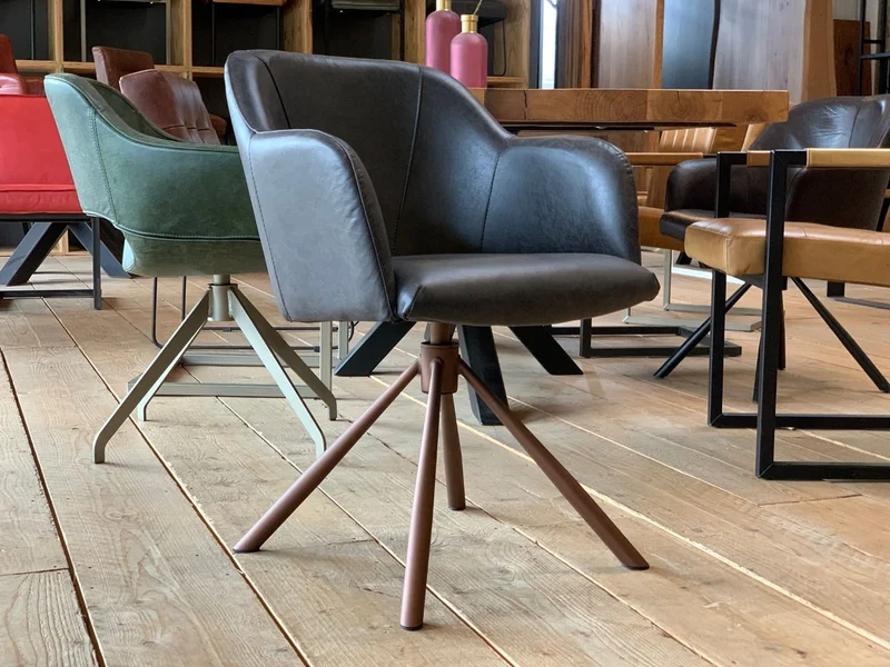 Esszimmer Drehstuhl Leder 197DS