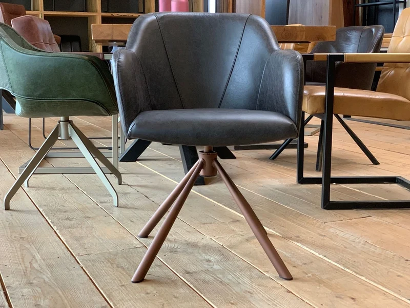 Esszimmer Drehstuhl Leder 197DS