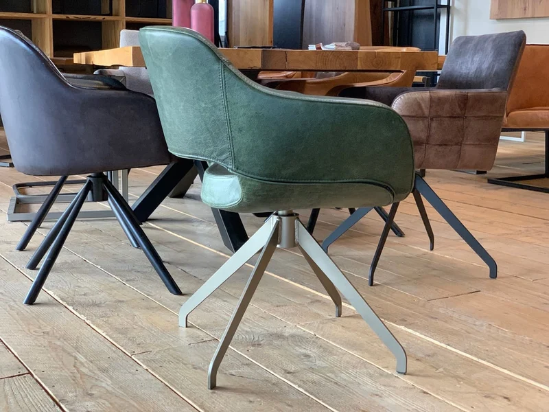 Drehstuhl Leder modern 182DF