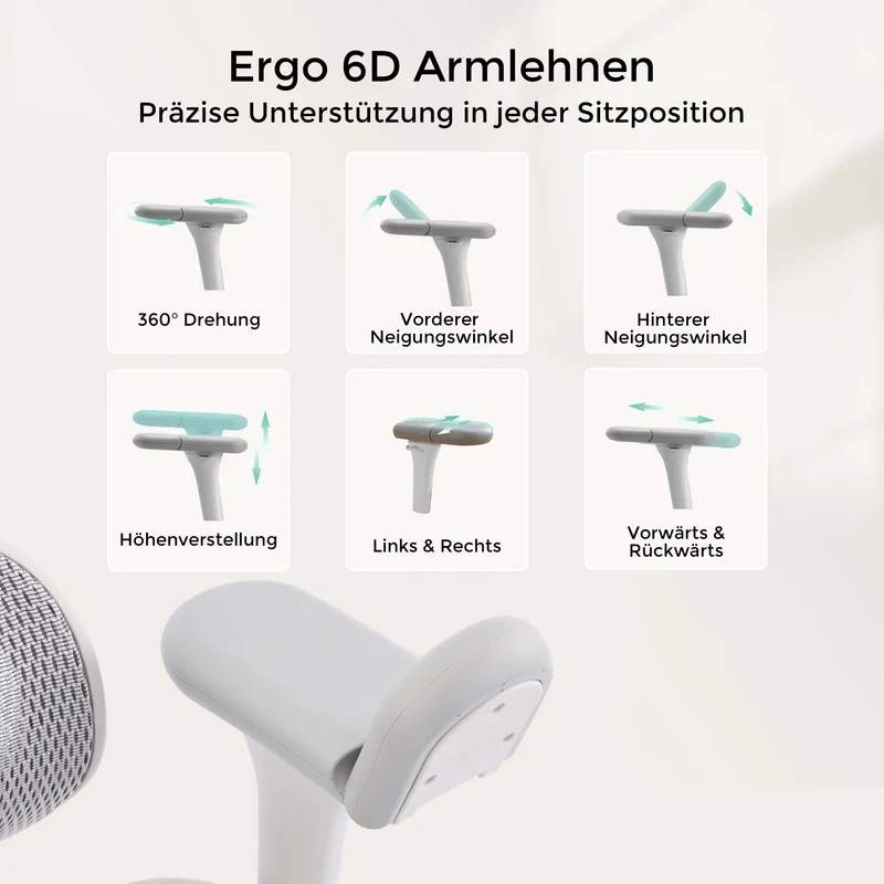 Welax - S9 Pro Ergonomischer Bürostuhl mit Ein-Tasten-Verstelluung