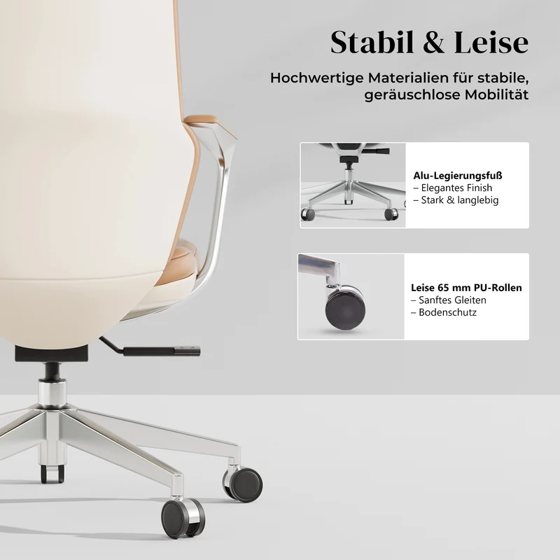 Nolan Lederstuhl mit klassischem Design