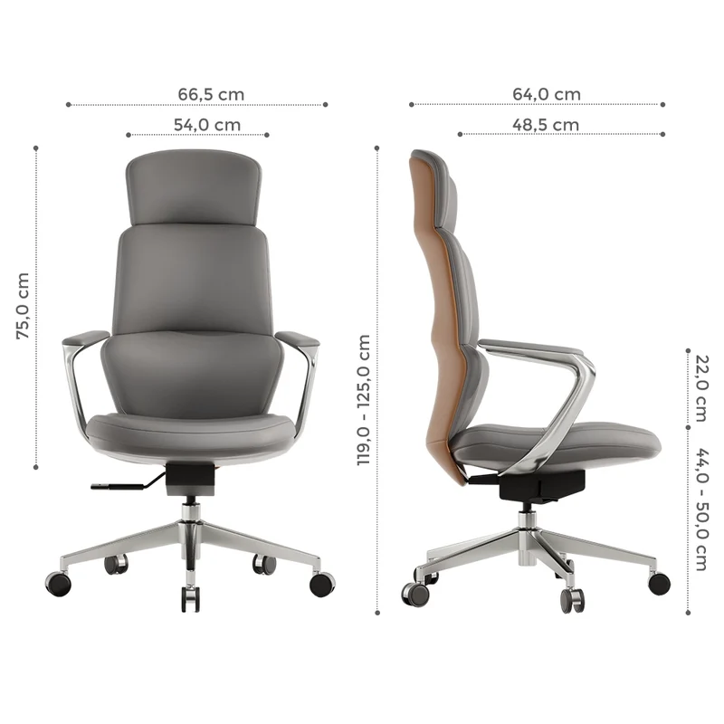 Nolan Lederstuhl mit klassischem Design