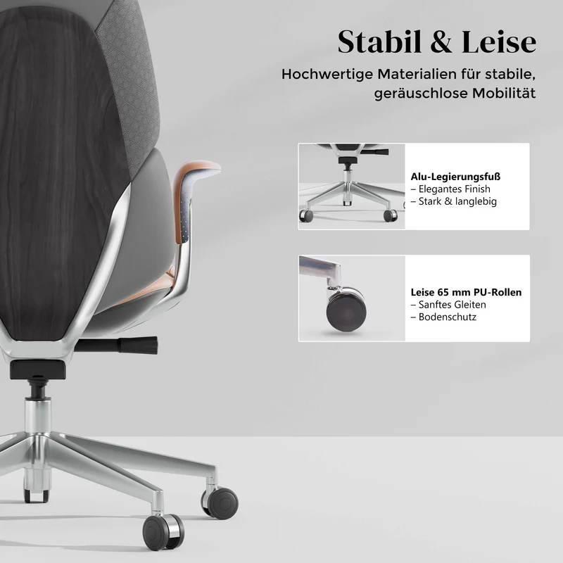Nolan Lederstuhl mit klassischem Design