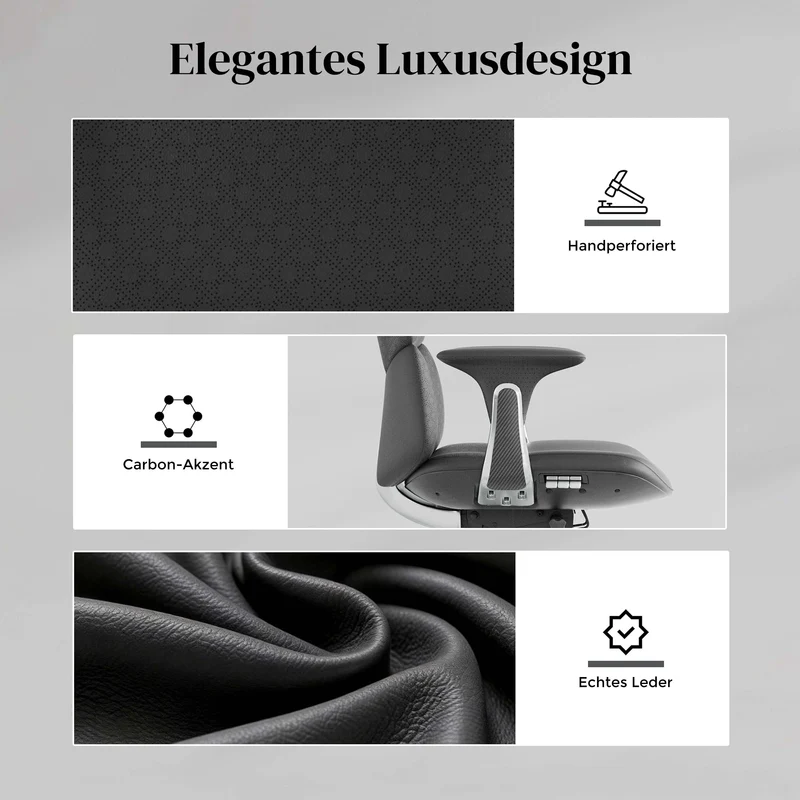 Nolan Lederstuhl mit klassischem Design