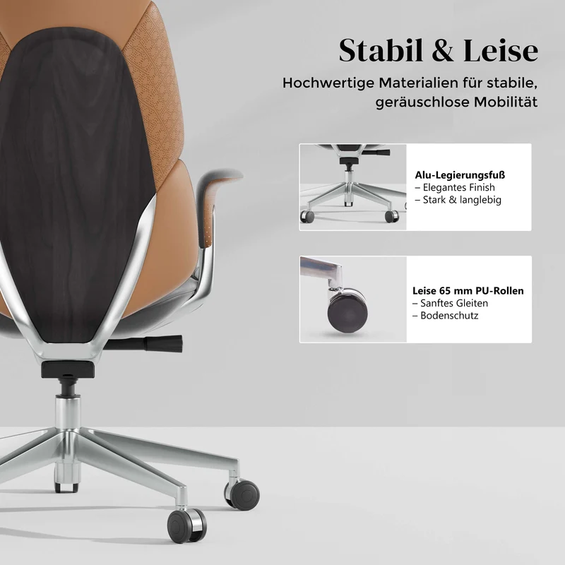 Nolan Lederstuhl mit klassischem Design