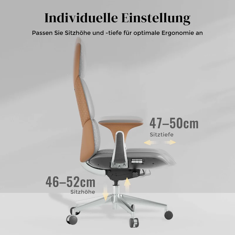 Nolan Lederstuhl mit klassischem Design
