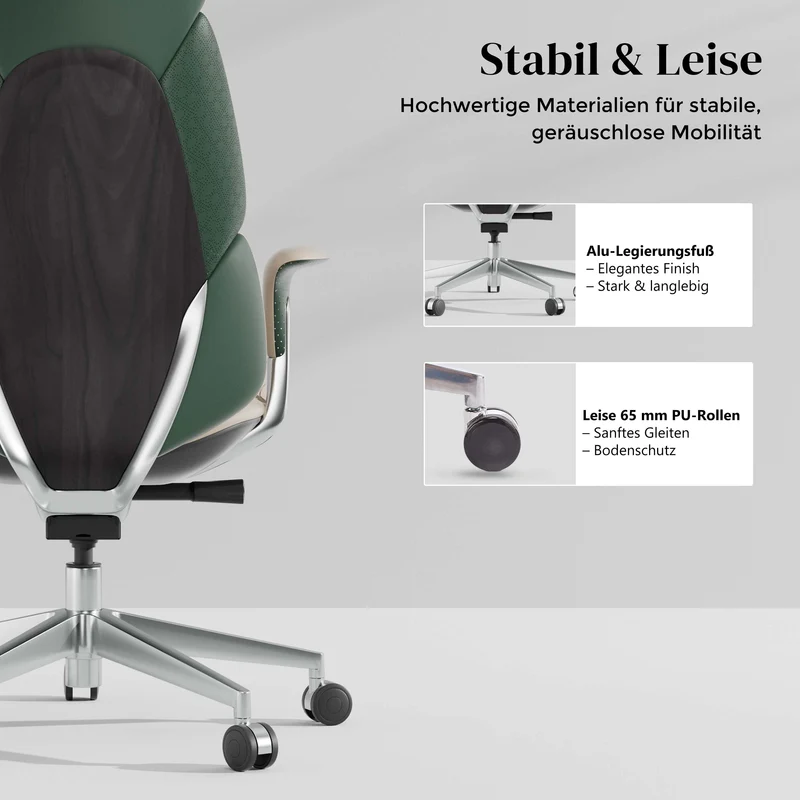 Nolan Lederstuhl mit klassischem Design