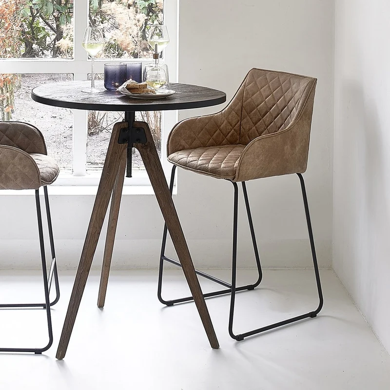 Riviera Maison Barhocker Frisco Drive Camel Pellini