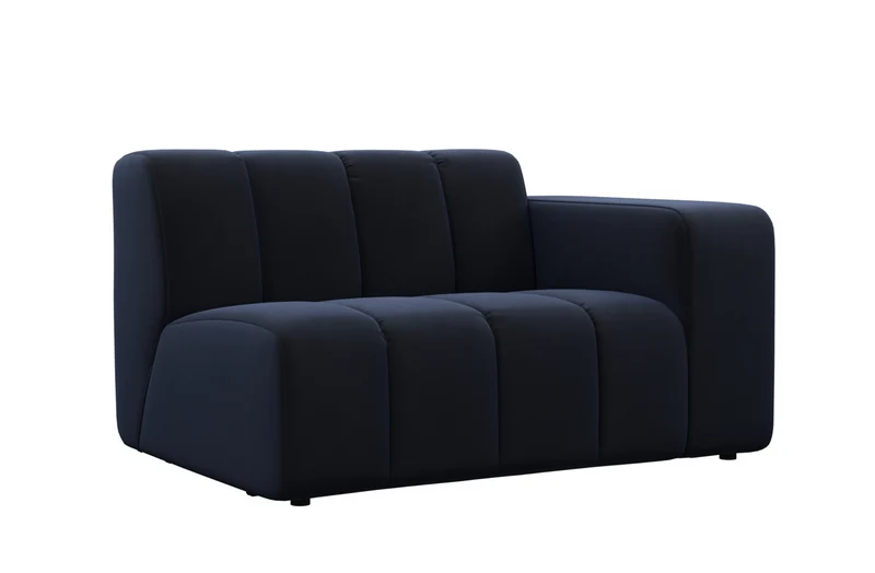 Riviera Maison Dazzle Corner Arm R, Midnight Navy