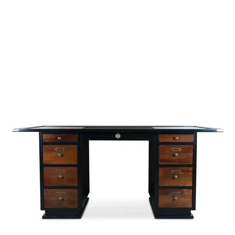 Authentic Models CAPTAIN’S DESK, BLACK