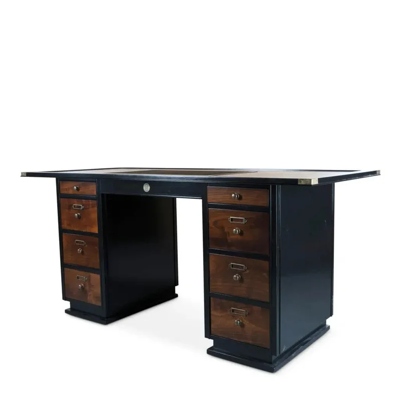 Authentic Models CAPTAIN’S DESK, BLACK
