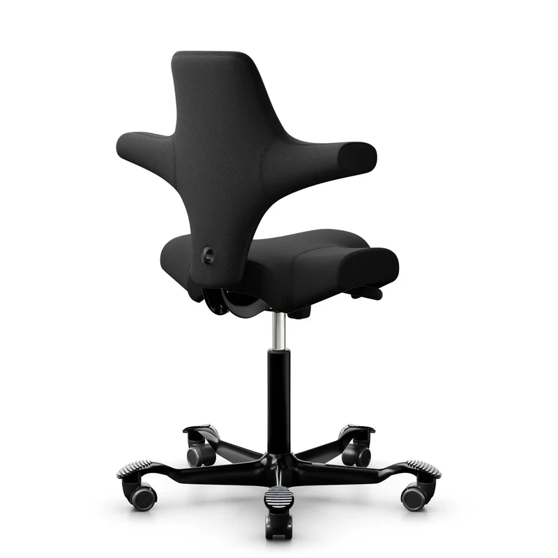 HAG Capisco 8106 - SC60999 Black / Black / 200 mm / Wheels for hard floors (Showroom model)