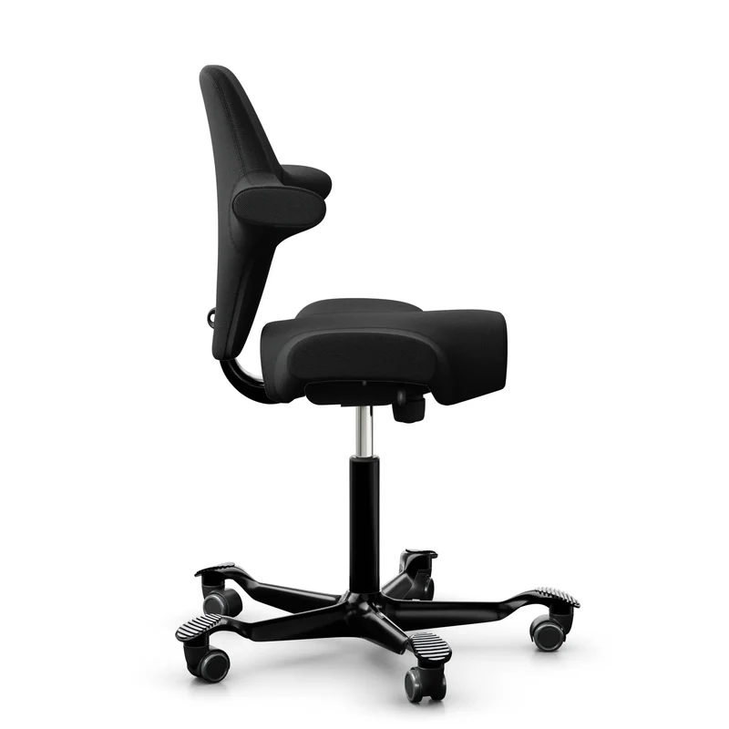 HAG Capisco 8106 - SC60999 Black / Black / 200 mm / Wheels for hard floors (Showroom model)