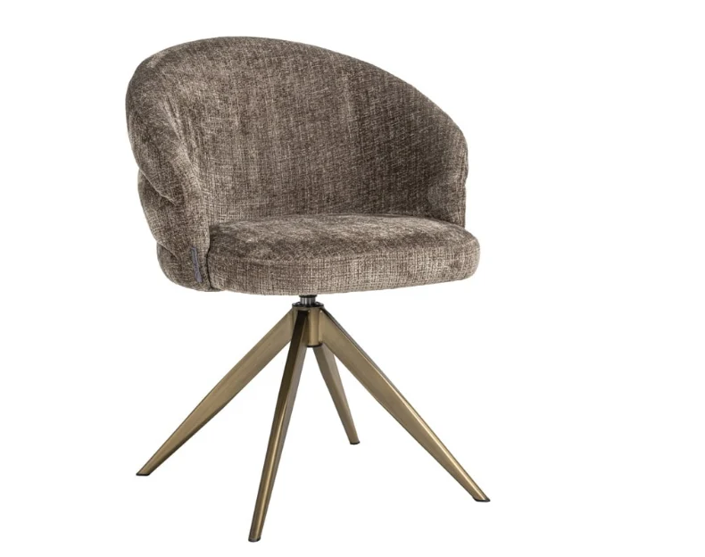 Richmond Interiors Drehstuhl Zendaya stone chenille
