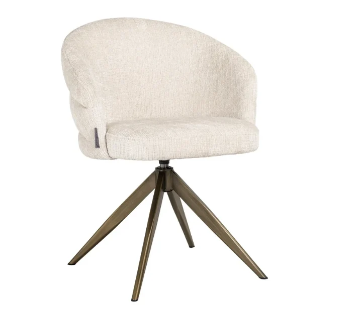 Richmond Interiors Drehstuhl Zendaya beige chenille