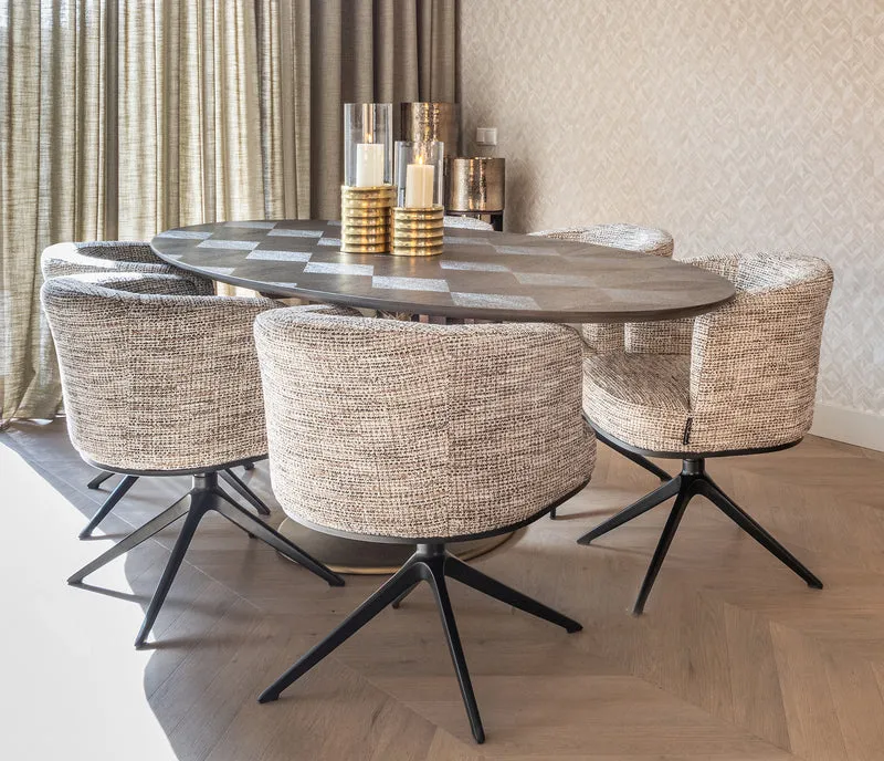 Richmond Interiors Drehstuhl Cheyenne lovely beige