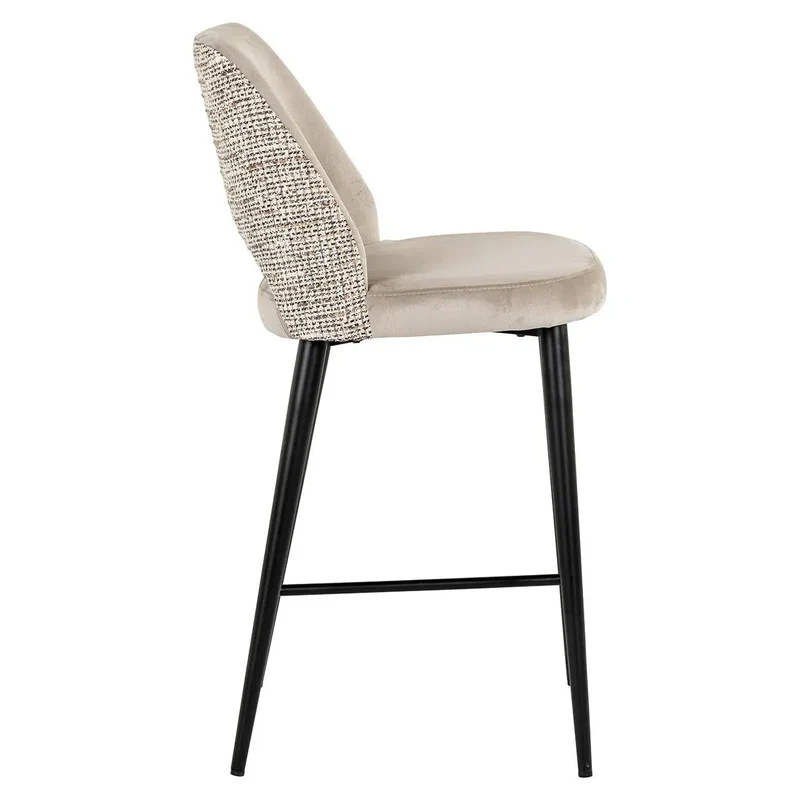 Richmond Interiors Barstuhl Tabitha trendy nature / quartz khaki