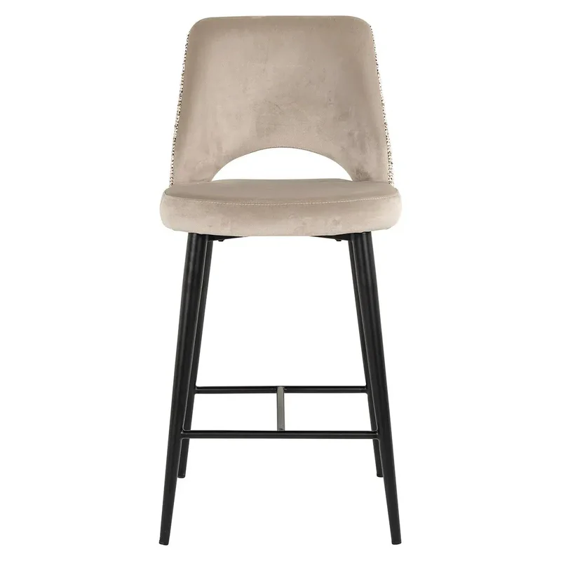 Richmond Interiors Barstuhl Tabitha trendy nature / quartz khaki