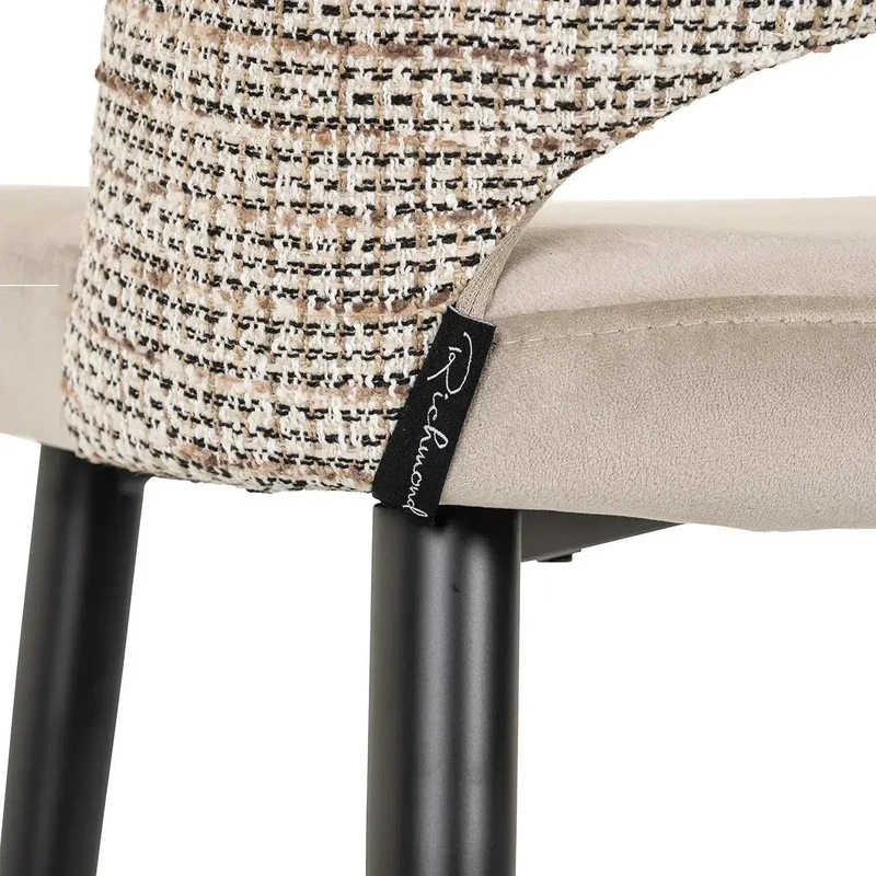 Richmond Interiors Barstuhl Tabitha trendy nature / quartz khaki