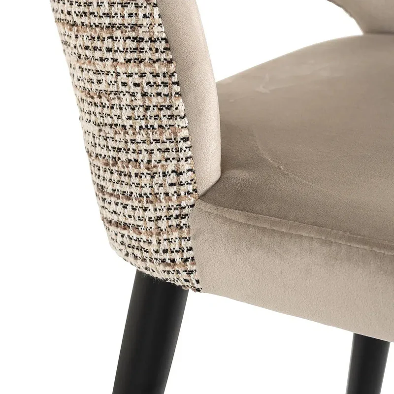 Richmond Interiors Barstuhl Tabitha trendy nature / quartz khaki
