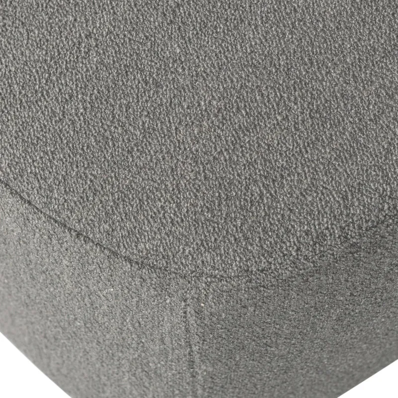Lofty Hocker Stoff Bouclé Grau - VT Wonen