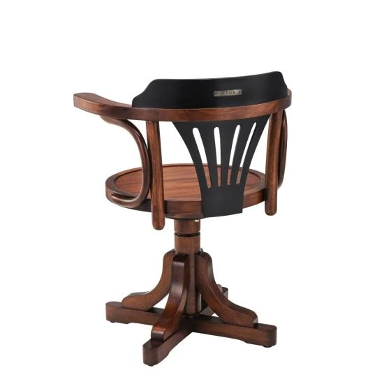 Authentic Models Purser's Chair, Brown Black