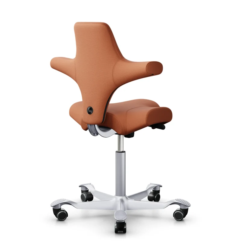 HAG Capisco 8106 - SC63102 Terracota / Silver / 200 mm / Universal Wheels