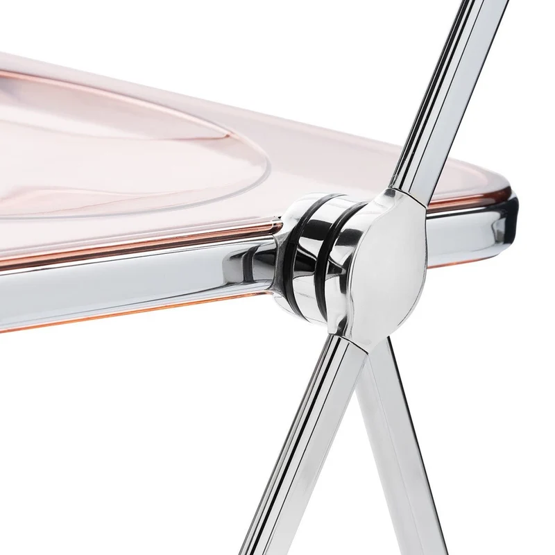 Plia Klappstuhl Chrom Smoky Pink - Anonima Castelli