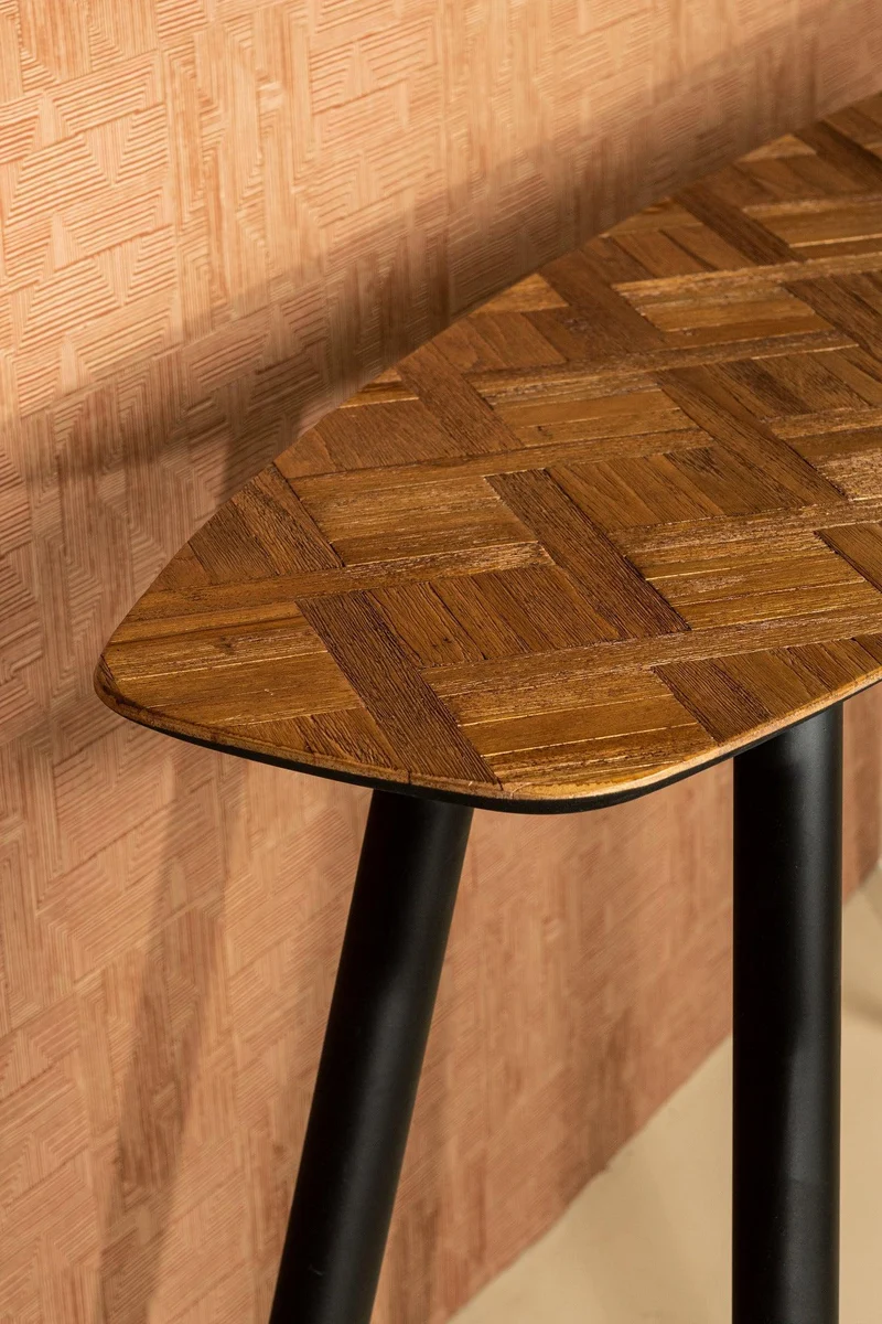 PTMD Tyano Natural Beistelltisch aus recyceltem Teakholz