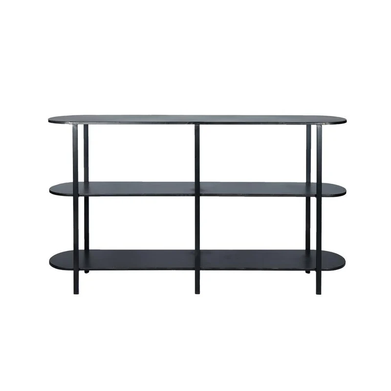PTMD Sophisticated Metal Black Beistelltisch