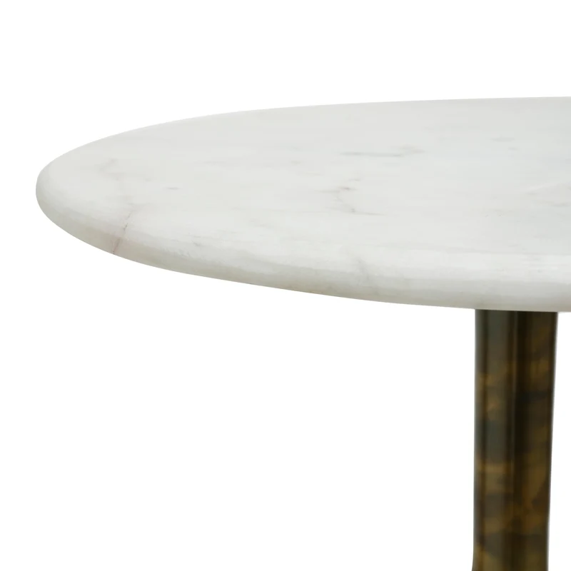 PTMD Sonnel Champagner Marmor Eisen Beistelltisch SV2